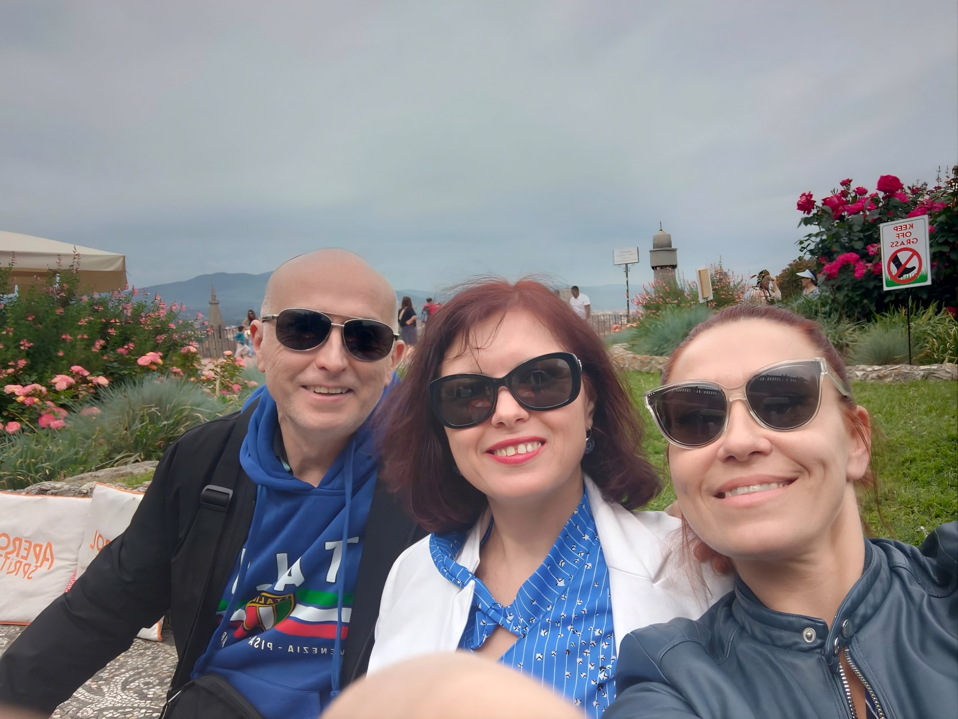 Friends at the Giardino delle Rose